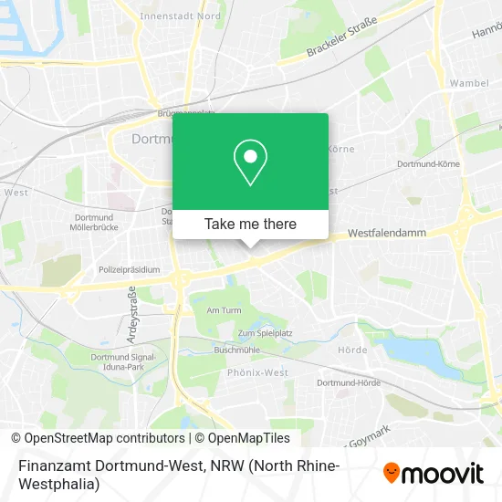 Карта Finanzamt Dortmund-West