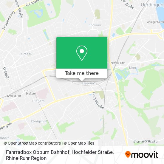 Fahrradbox Oppum Bahnhof, Hochfelder Straße map