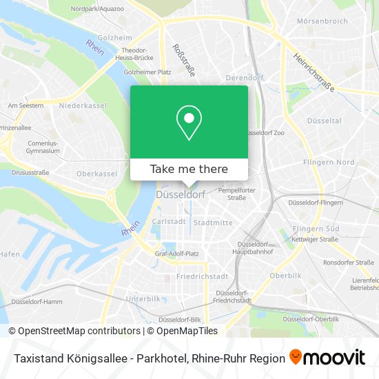 Taxistand Königsallee - Parkhotel map