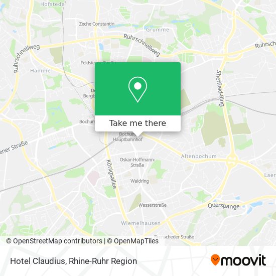 Hotel Claudius map