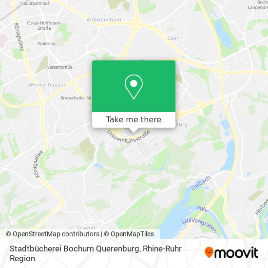 Карта Stadtbücherei Bochum Querenburg
