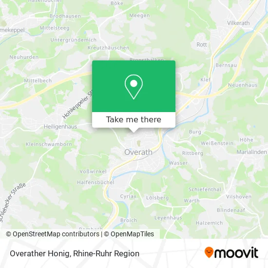 Карта Overather Honig