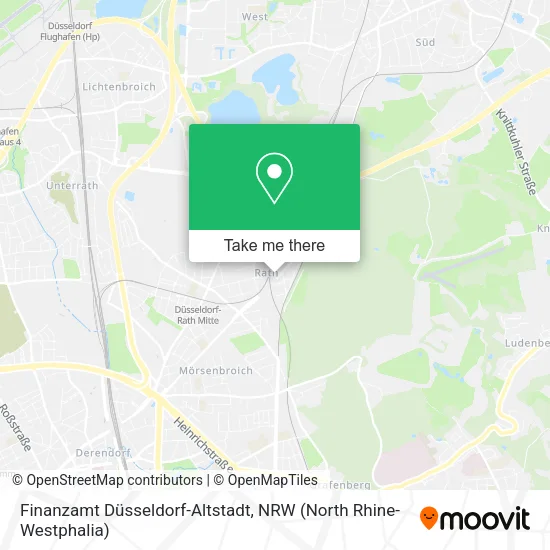 Карта Finanzamt Düsseldorf-Altstadt