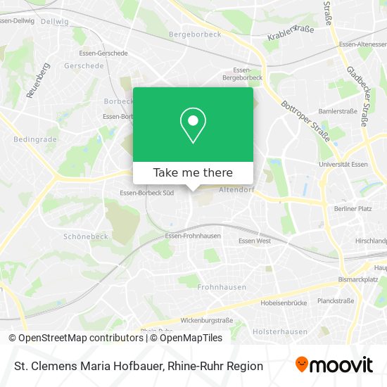 St. Clemens Maria Hofbauer map
