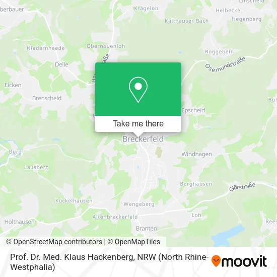 Карта Prof. Dr. Med. Klaus Hackenberg
