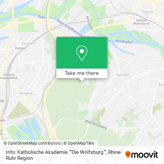 Info: Katholische Akademie ""Die Wolfsburg"" map