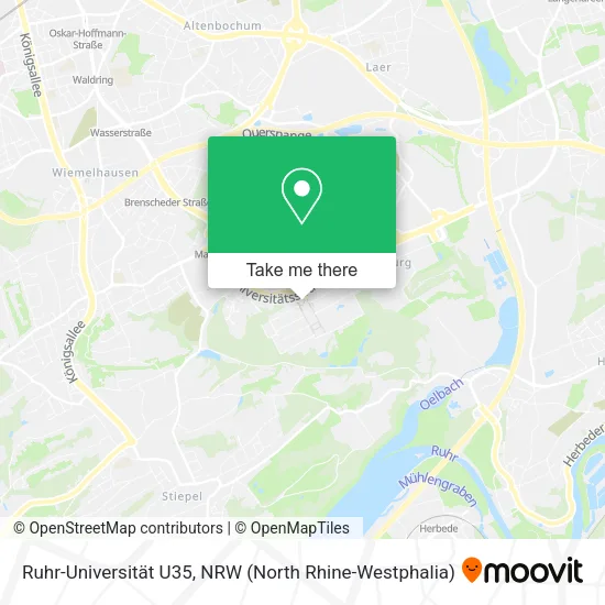 Карта Ruhr-Universität U35