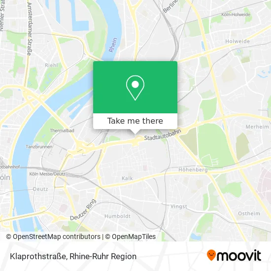 Карта Klaprothstraße