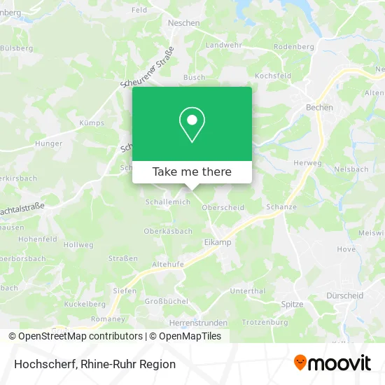 Карта Hochscherf