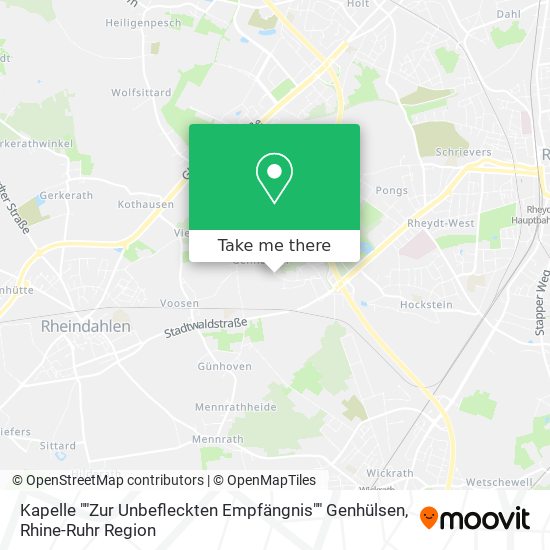 Карта Kapelle ""Zur Unbefleckten Empfängnis"" Genhülsen