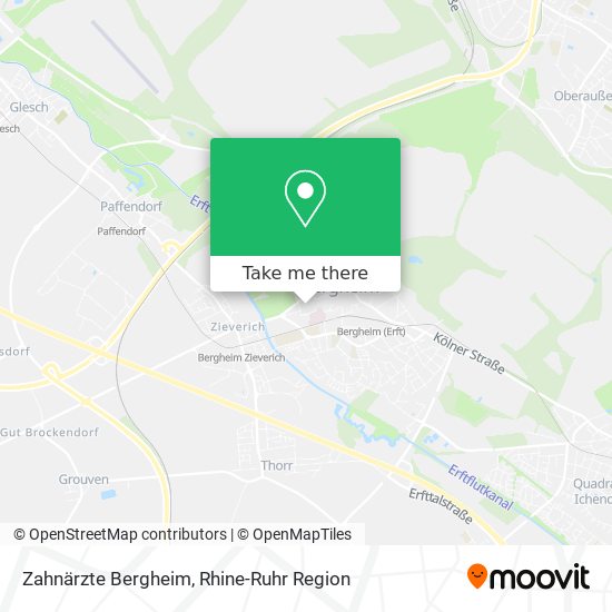 Zahnärzte Bergheim map