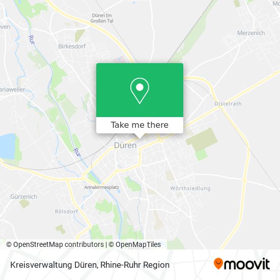 Kreisverwaltung Düren map