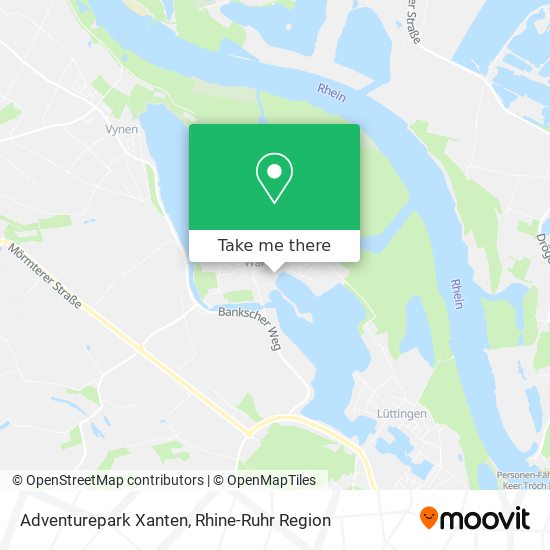 Adventurepark Xanten map