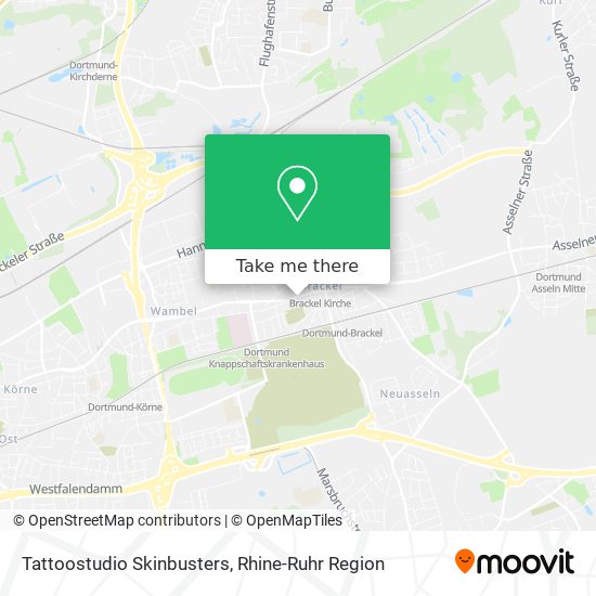 Tattoostudio Skinbusters map