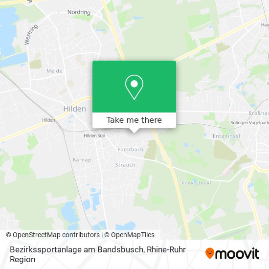Bezirkssportanlage am Bandsbusch map