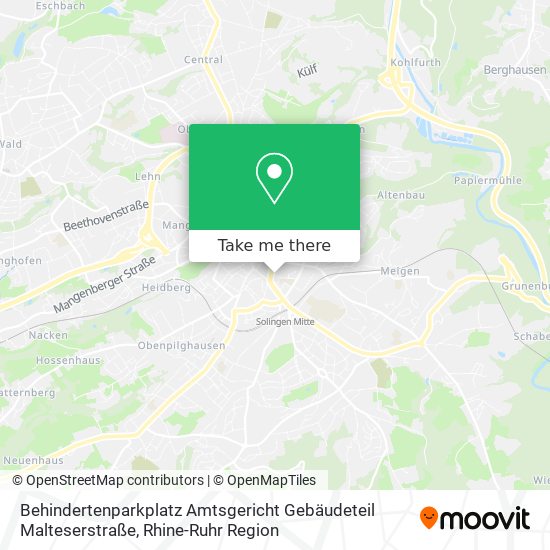 Behindertenparkplatz Amtsgericht Gebäudeteil Malteserstraße map