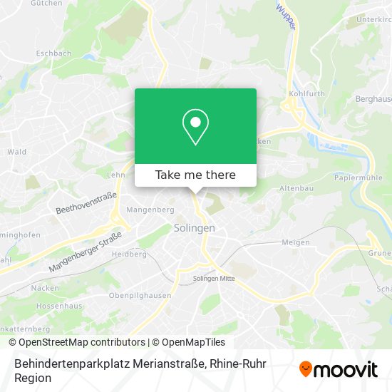 Behindertenparkplatz Merianstraße map