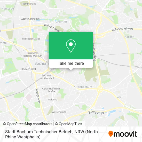 Карта Stadt Bochum Technischer Betrieb