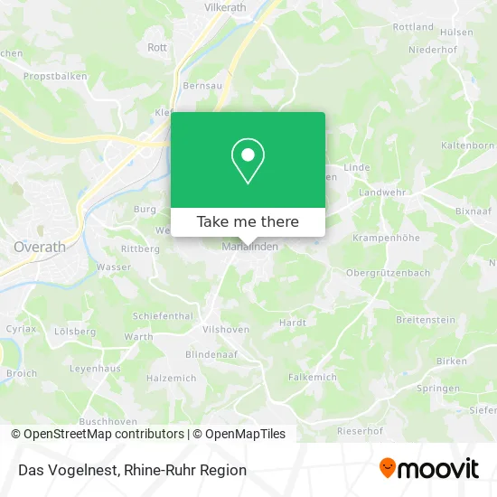 Карта Das Vogelnest