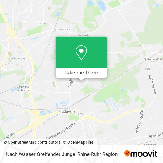 Nach Wasser Greifender Junge map