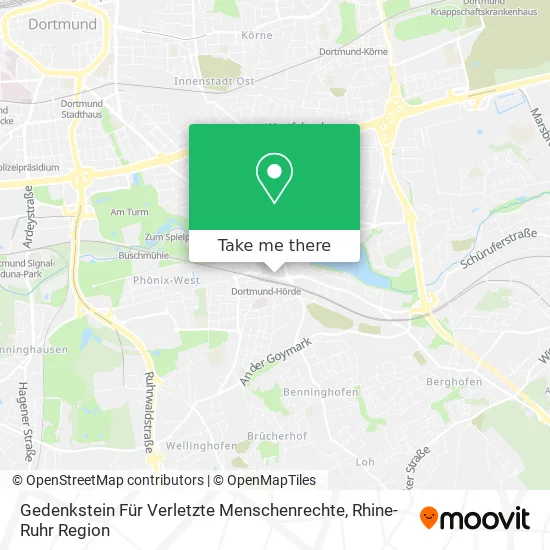 Карта Gedenkstein Für Verletzte Menschenrechte