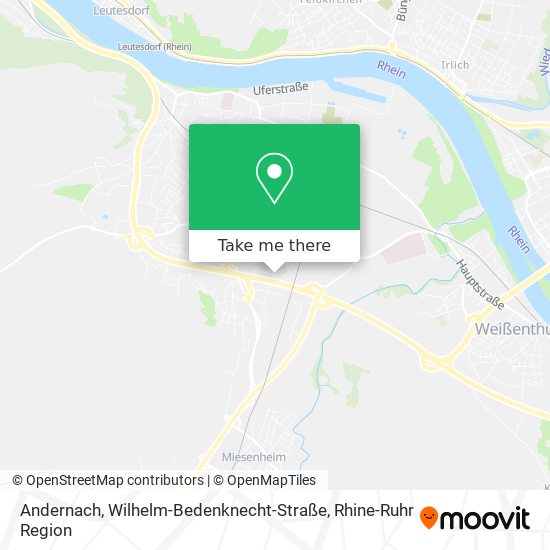 Andernach, Wilhelm-Bedenknecht-Straße map