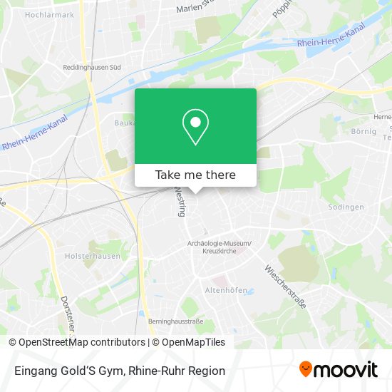 Eingang Gold‘S Gym map
