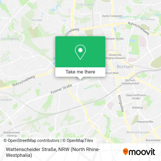 Карта Wattenscheider Straße