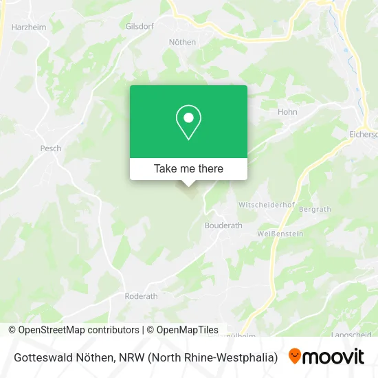 Карта Gotteswald Nöthen