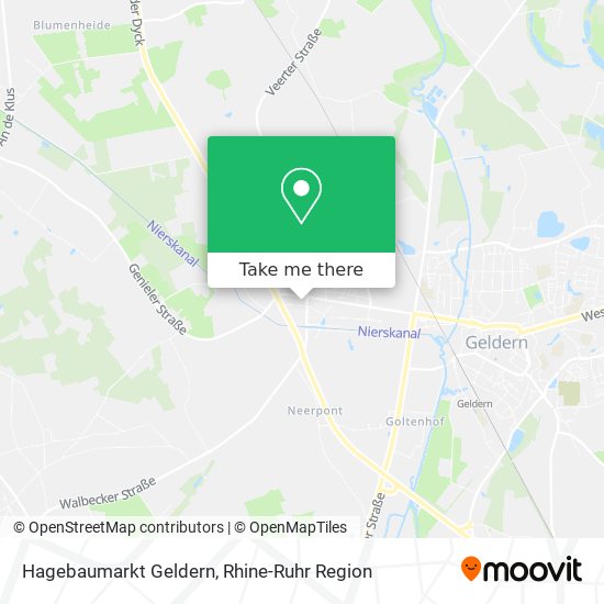Карта Hagebaumarkt Geldern