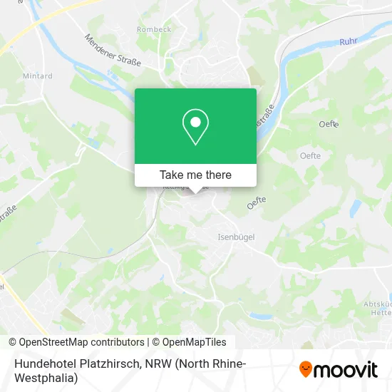 Hundehotel Platzhirsch map