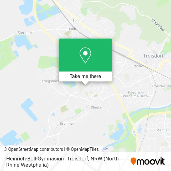 Карта Heinrich-Böll-Gymnasium Troisdorf