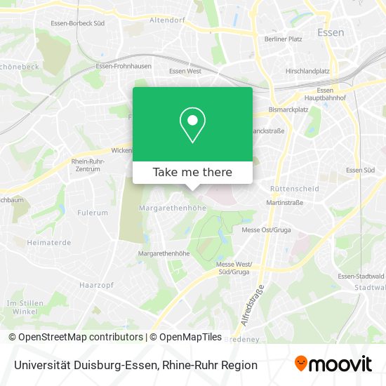 Universität Duisburg-Essen map
