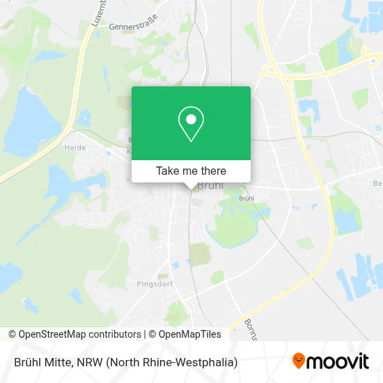 Brühl Mitte map