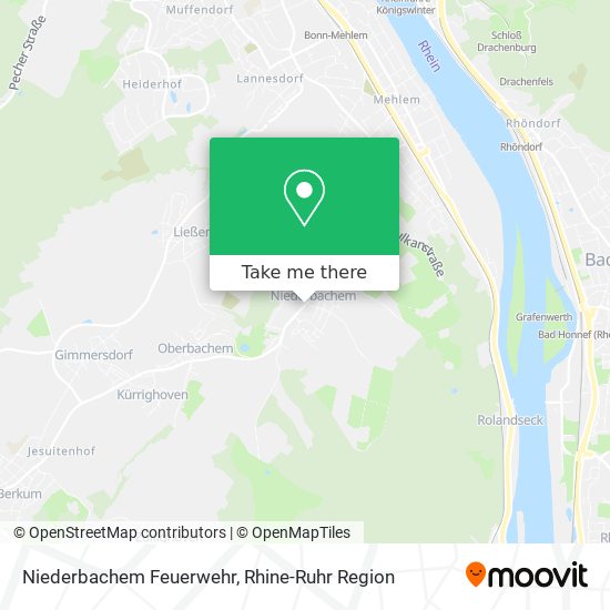 Niederbachem Feuerwehr map