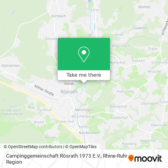 Карта Campinggemeinschaft Rösrath 1973 E.V.