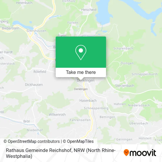 Rathaus Gemeinde Reichshof map