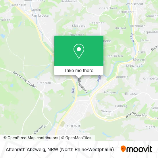 Altenrath Abzweig map