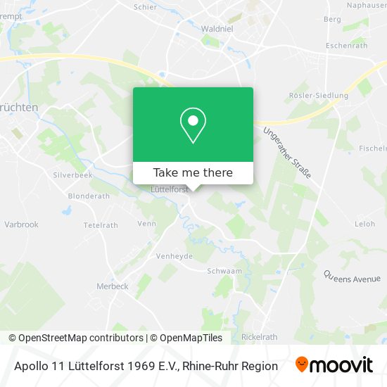 Apollo 11 Lüttelforst 1969 E.V. map