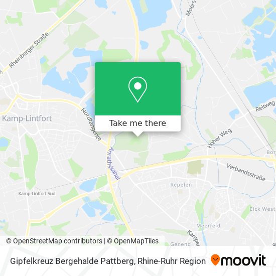 Gipfelkreuz Bergehalde Pattberg map