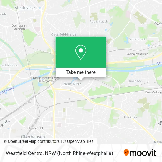 Westfield Centro map