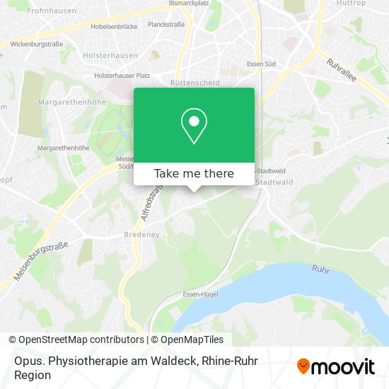 Opus. Physiotherapie am Waldeck map