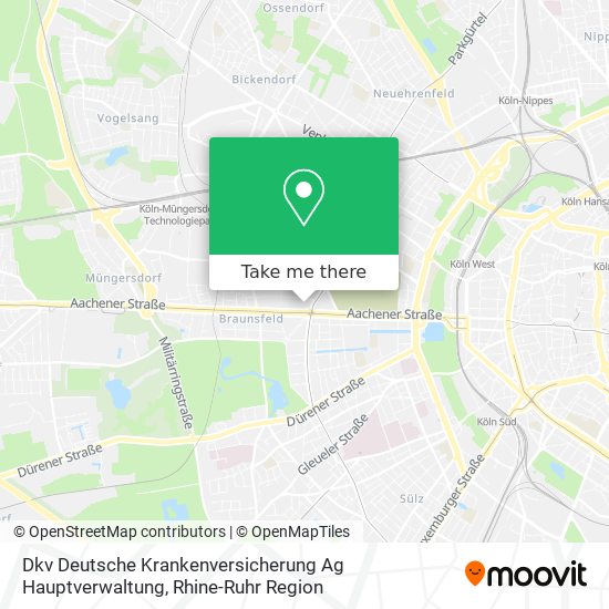 Dkv Deutsche Krankenversicherung Ag Hauptverwaltung map
