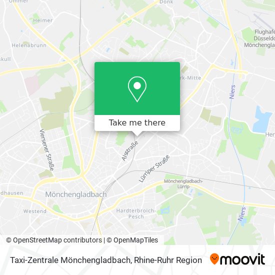 Карта Taxi-Zentrale Mönchengladbach