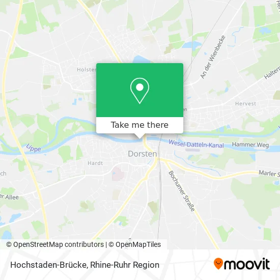 Hochstaden-Brücke map