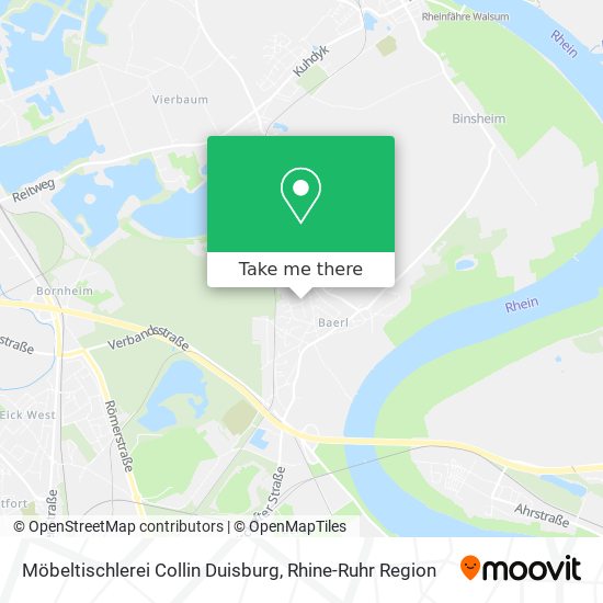 Möbeltischlerei Collin Duisburg map