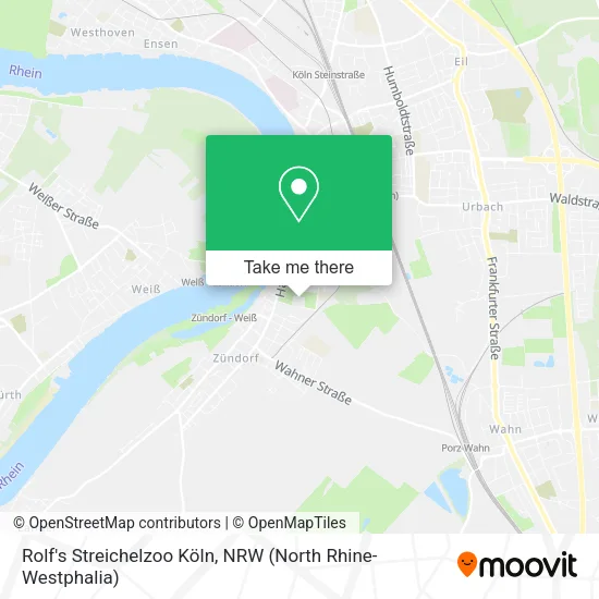 Карта Rolf's Streichelzoo Köln