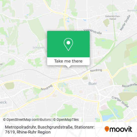 Metropolradruhr, Buschgrundstraße, Stationsnr: 7619 map