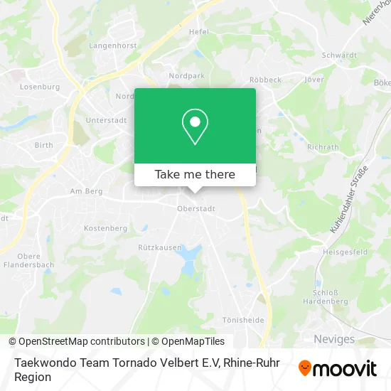 Карта Taekwondo Team Tornado Velbert E.V