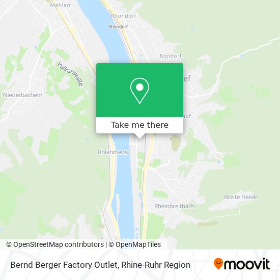 Bernd Berger Factory Outlet map